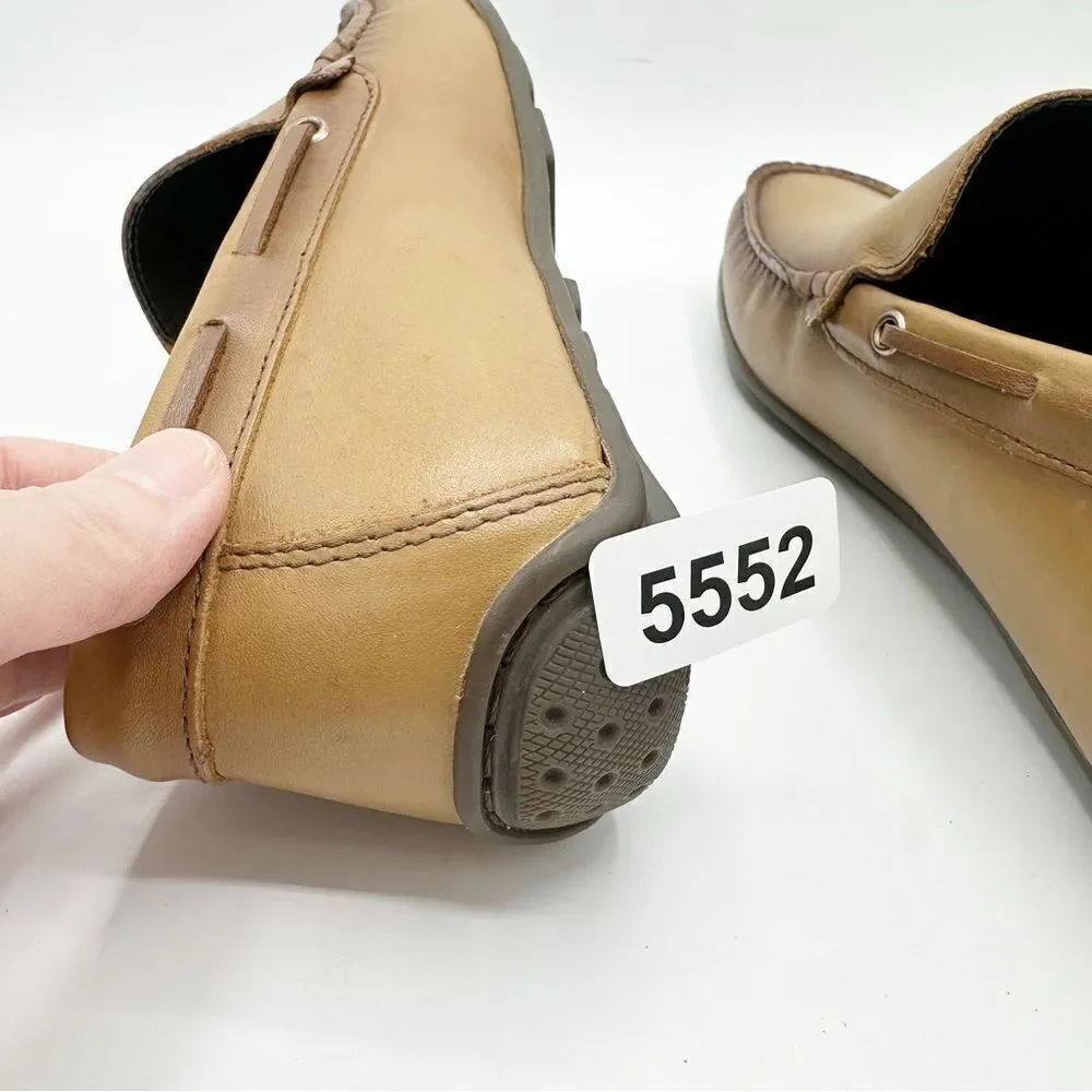 MJNY Marc Joseph Tan Plain Slip-On Driving‎ Moccasin Sz 10